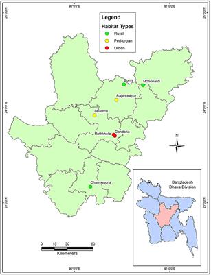 Characterization and epidemiology of antimicrobial resistance patterns of Salmonella spp. and Staphylococcus spp. in free-ranging rhesus macaque (Macaca mulatta) at high-risk interfaces with people and livestock in Bangladesh